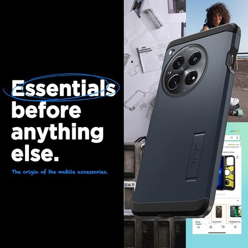 Spigen Tough Armor Designed for OnePlus 12 Case (2024) - Black in Saudi Arabia