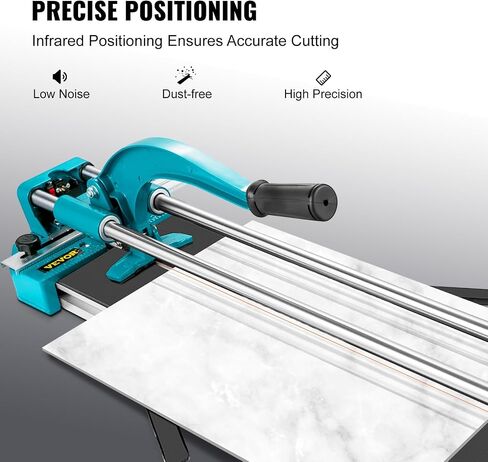 Mophorn 48 Inch Tile Cutter Single Rail Double Brackets Manual Tile Cutter 3/5 in Cap w/Precise Laser Manual Tile Cutter Tools for Precision Cutting (48 Inch) in Saudi Arabia