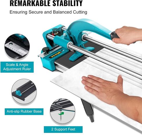 Mophorn 48 Inch Tile Cutter Single Rail Double Brackets Manual Tile Cutter 3/5 in Cap w/Precise Laser Manual Tile Cutter Tools for Precision Cutting (48 Inch) in Saudi Arabia