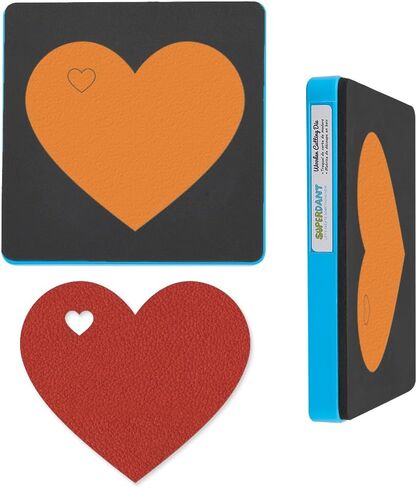 SUPERDANT Leather Dink Coaster Cutting Dies Heart Coffee Drinks Glasses Holder Die Cuts Table Decor Party Favors Leather Mat Dies for Weddings Baby Showers Bridal Showers Birthday Valentine Decor in Saudi Arabia
