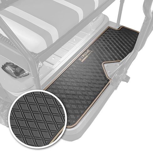 Xtreme Mats Golf Cart Floor Mat for Rear Seat Kits & Rear Facing Foot Rests - Fits Select ICON Rear seat kits (2021+) - Grey Trim in Saudi Arabia