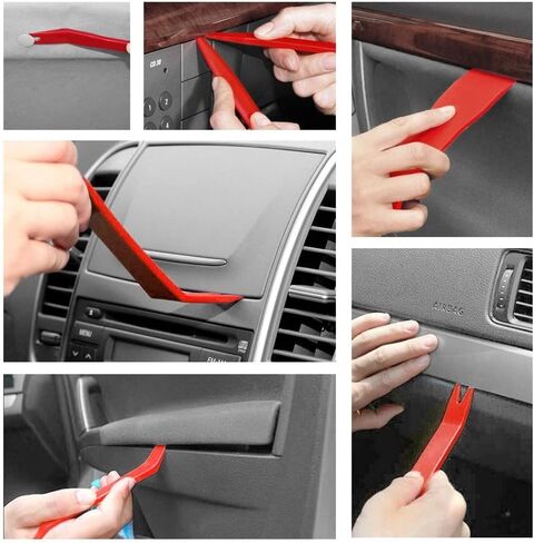 FLZOSPER 5Pcs Car Trim Removal Tool - Car Pry Tool Kit，Door Panel Audio Remover Tools for Vehicle Dash Radio Audio Installer in Saudi Arabia