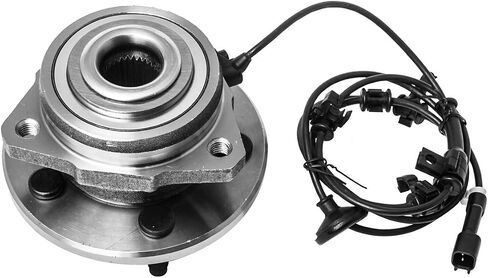 Front Left Wheel Hub and Bearing Assembly Driver Side Compatible With 2002-2007 Jeep Liberty (4-Wheel ABS Only) AUQDD 513176 [5 Lug Hub, W/ABS] in Saudi Arabia