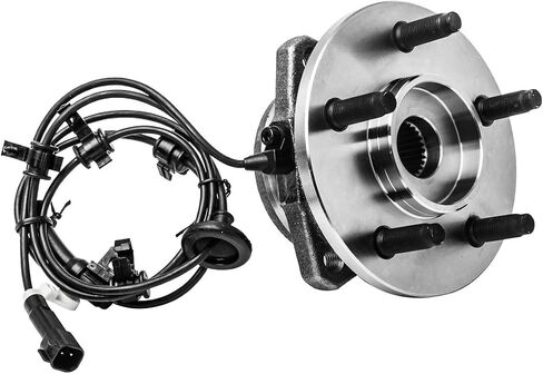 Front Left Wheel Hub and Bearing Assembly Driver Side Compatible With 2002-2007 Jeep Liberty (4-Wheel ABS Only) AUQDD 513176 [5 Lug Hub, W/ABS] in Saudi Arabia