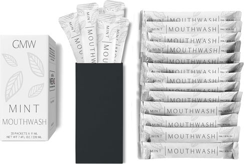 Luxury Mouthwash Packets (20 Individual Packets, Matte Black) in Saudi Arabia