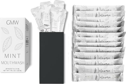 Luxury Mouthwash Packets (20 Individual Packets, Matte Black) in Saudi Arabia