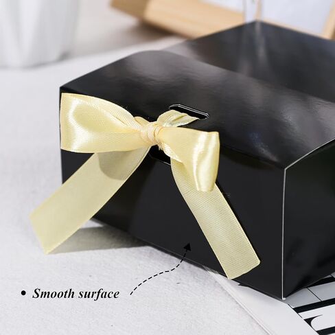 Shindel 12PCS Bridesmaid Proposal Boxes, Black Gift Boxes with Lids Kraft Paper Gift Boxes for Presents Wedding Birthday in Saudi Arabia