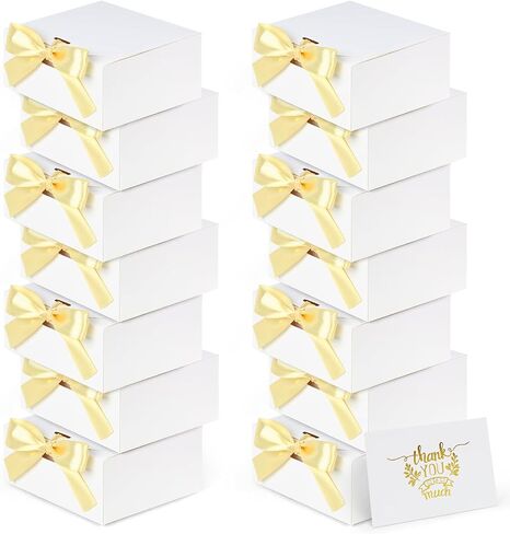 Shindel 12PCS Bridesmaid Proposal Boxes, Black Gift Boxes with Lids Kraft Paper Gift Boxes for Presents Wedding Birthday in Saudi Arabia