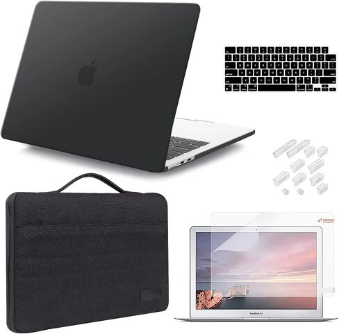 iCasso Compatible with MacBook Air 13.6 Inch Case 2024 2023 2022 Release M3 A3113 M2 A2681, Hard Plastic Case, Sleeve, Screen Protector, Keyboard Cover & Dust Plug-Rose Quartz in Saudi Arabia