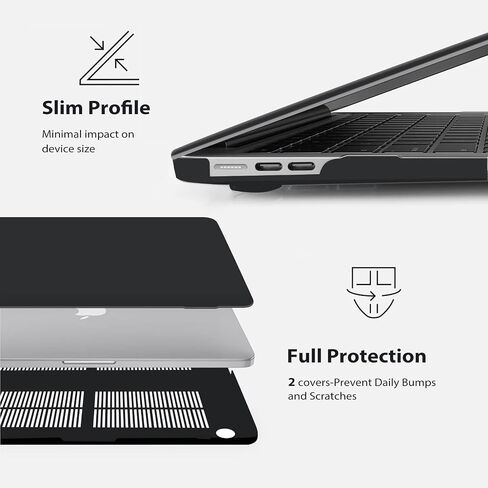 iCasso Compatible with MacBook Air 13.6 Inch Case 2024 2023 2022 Release M3 A3113 M2 A2681, Hard Plastic Case, Sleeve, Screen Protector, Keyboard Cover & Dust Plug-Rose Quartz in Saudi Arabia