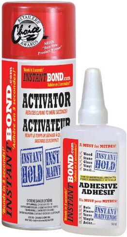 Instant Bond Super Fast Strongest Glue & Accelerator Small Kit 50ml/170g(1) in Saudi Arabia