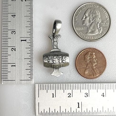 Daikokuten Daikoku God of Wealth Magic Money Hammer Japanese Shinto Buddhism Lucky Good Luck Charm Protection Amulet Safe Travel Talisman Silver Pewter Men's Pendant Necklace w Black Leather Cord in Saudi Arabia