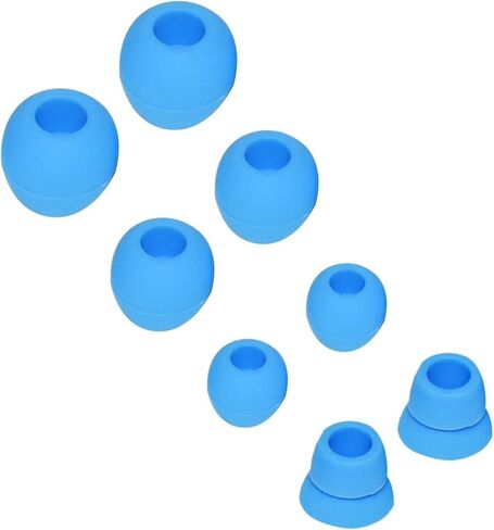 10pcs Black Double Flange Replacement Silicone Earbuds EarTips 4.1mm Connector(Fits PowerBeats 2 wireless) in Saudi Arabia