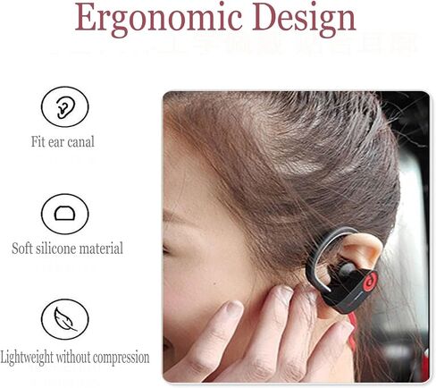 10pcs Black Double Flange Replacement Silicone Earbuds EarTips 4.1mm Connector(Fits PowerBeats 2 wireless) in Saudi Arabia