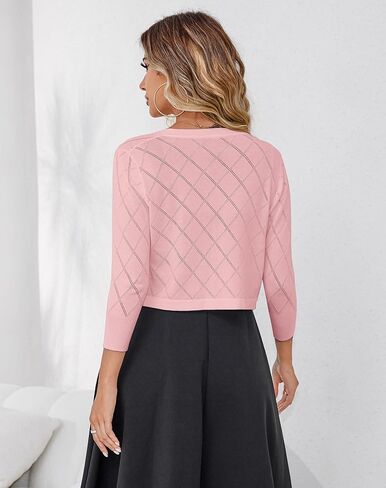 سترة نسائية قصيرة بأكمام 3/4 سترة بوليرو مفتوحة من الأمام وقصيرة للفساتين in Kuwait