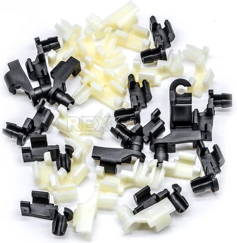 Rexka 10 Sets Door Handle Lock Rod Hood Latch Locking Push Clip Kit 5/32 Rod for GM Ford Chrysler Dodge Jeep Buick Cadillac Chevrolet Oldsmobile Pontiac Pickups Suvs in Saudi Arabia