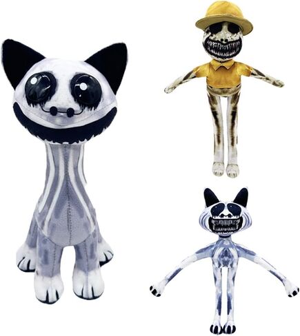 Zoonomaly Plush Toy Zoo nomaly Horror Game Plush Doll Zoo Anomaly Plush smile cat plushies ，Monkey ，Zookeeper Stuffed Animal Plush (cat and Zookeepers) in Saudi Arabia