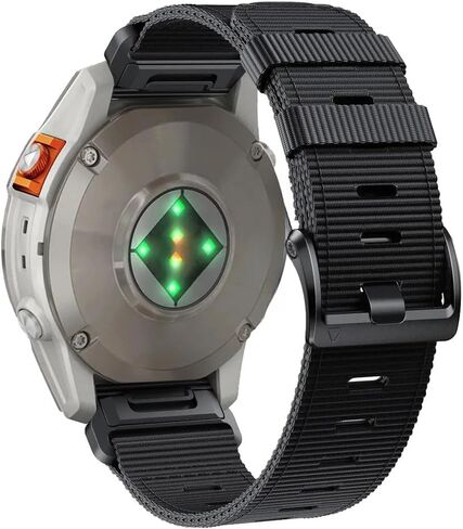 سوار ساعة 22 مم/ 26 مم لـ Garmin، حزام رياضي من النايلون متين للغاية وسريع التركيب لسلسلة fēnix/Forerunner/Approach/MARQ/quatix /D2 in Kuwait