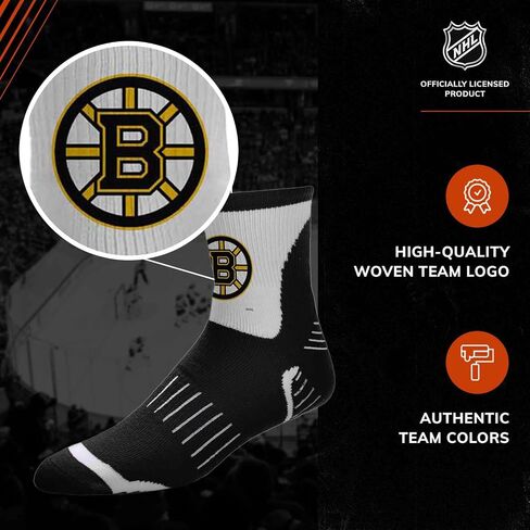 For Bare Feet NHL Youth Surge Socks - All Weather Performance - Machine Washable - Boys & Girls - Comfortable socks for Game in Saudi Arabia
