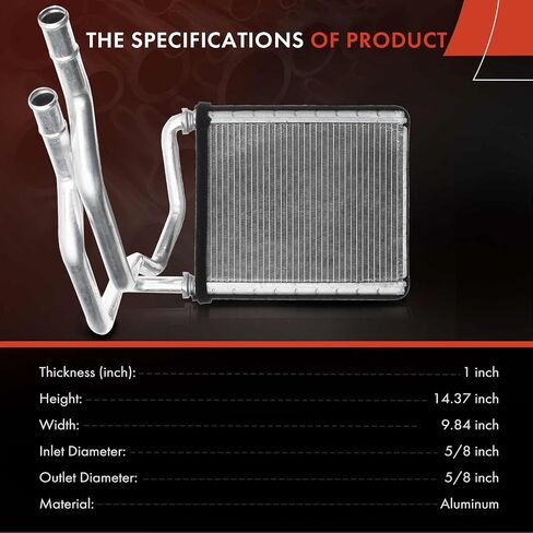 A-Premium Front HVAC Heater Core Compatible with Lexus ES300h ES350 RX350 RX450h & Toyota Avalon Camry Highlander Sienna Venza, Replace# 87107-07030 87107-06070 in Saudi Arabia