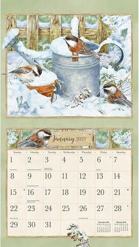LANG BIRDS IN THE GARDEN 2023 WALL CALENDAR in Saudi Arabia