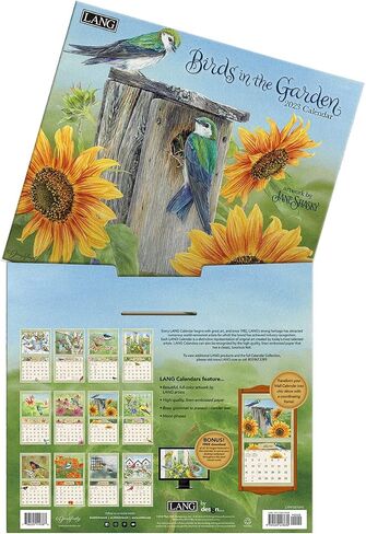 LANG BIRDS IN THE GARDEN 2023 WALL CALENDAR in Saudi Arabia
