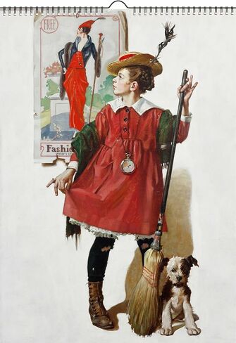 2024 Wall Calendar [12 pages 8"x12"] Norman Rockwell Awesome Girls Magazine Cover Art Vintage Poster in Saudi Arabia