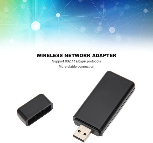 محول واي فاي USB، جهاز دونغل 300 ميجابت في الثانية لاستقبال بطاقة الشبكة USB ثنائي النطاق للتلفزيون، ويندوز 7، 8، 10،11 للكمبيوتر المحمول المكتبي in Kuwait