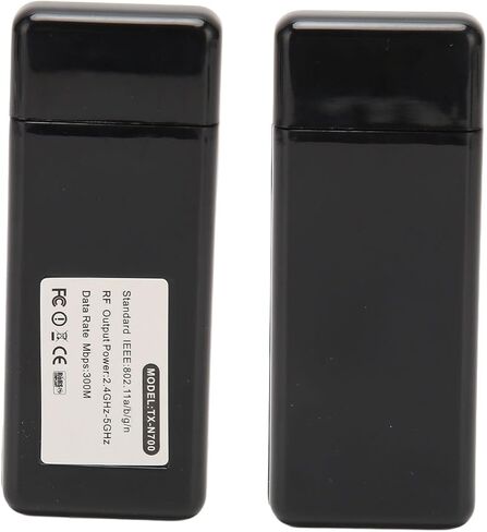 محول واي فاي USB، جهاز دونغل 300 ميجابت في الثانية لاستقبال بطاقة الشبكة USB ثنائي النطاق للتلفزيون، ويندوز 7، 8، 10،11 للكمبيوتر المحمول المكتبي in Kuwait