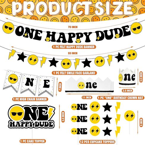 اختيارات تزيين حفلات عيد الميلاد من One Happy Dude، لوازم حفلات أعياد الميلاد الأولى، ديكورات حفلات أعياد الميلاد الأولى، فكرة حفلات أعياد الميلاد الأولى للفتيات والفتيان الصغار (اختيار-أ) in Kuwait