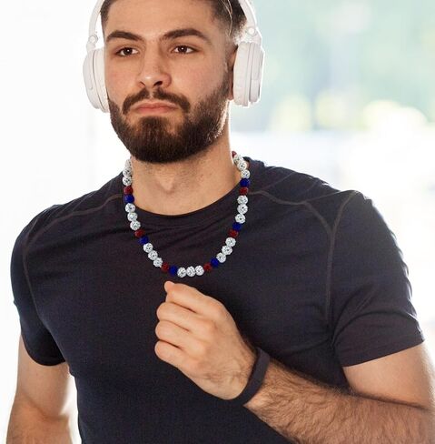 Rhinestone Baseball Necklaces Ice Collection Necklace Baseball Bling Necklace Athletic Inspired Ball Necklaces for Men Competitive Athletes Jewelry Gift Accessory 16" 18" 20" in Saudi Arabia