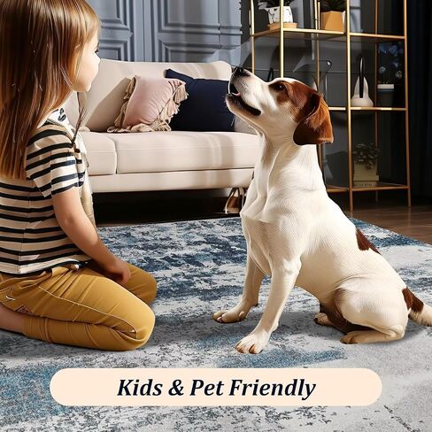 Small Area Rug for Entryway, 2x3 Ultra-Thin Washable Abstract Rugs Non-Slip Bathroom Rug Front Door Mat Indoor Entrance Modern Soft Faux Wool Kitchen Sink Rug Floor Accent Throw Carpet for Bedside in Kuwait