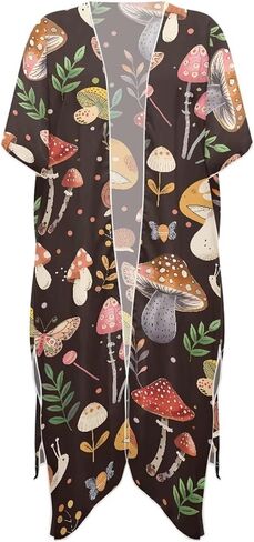 Womens Kimono Swimsuit Coverups Casual Loose Long Bathing Suit Cover Up Summer Beach Coverup in Saudi Arabia