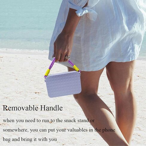 GBYAN Phone Holder Accessories for Bogg Bag, Silicone Phone Bag with Key Holder and Decorative Charms for Bogg Bag, Insert Wallet Case Attachment for Beach Tote Bag in Saudi Arabia