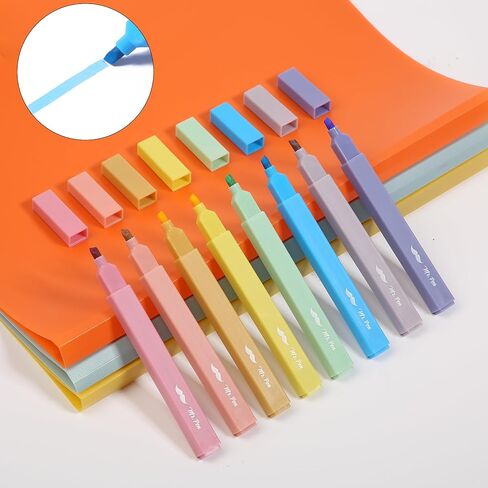 Mr. Pen- Aesthetic Highlighters, 8 pcs, Chisel Tip, Assorted Colors, Cute Highlighters Assorted Colors, Bible Highlighters and Pens No Bleed, No Bleed Highlighters for Bible Pages No Bleed in Saudi Arabia