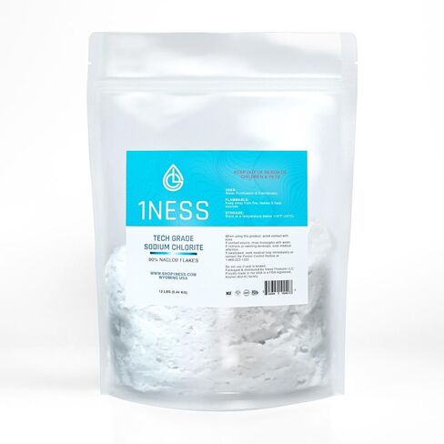 Tech Grade Sodium Chlorite 80% Flakes - Pure & Natural | (6 LBS) in Saudi Arabia
