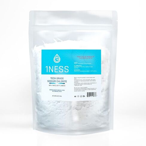 Tech Grade Sodium Chlorite 80% Flakes - Pure & Natural | (6 LBS) in Saudi Arabia