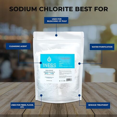 Tech Grade Sodium Chlorite 80% Flakes - Pure & Natural | (6 LBS) in Saudi Arabia