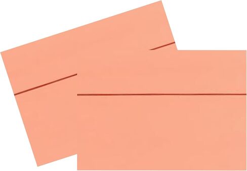 Peach 25 Boxed A6 (4-3/4 x 6-1/2) Envelopes for 4-1/2 x 6-1/4 Greeting Cards Invitations Birth Announcements Showers from The Envelope Gallery in Saudi Arabia