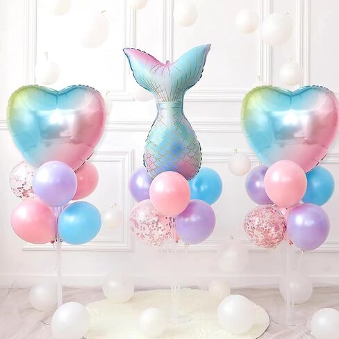 10 Pcs 20 Inch Blue Heart Balloons Foil Heart shaped Balloons Helium Mylar Balloons Foil Balloon for Women Kids Valentines Day Decoration Birthday Wedding Proposal Bridal Party Decor in Saudi Arabia