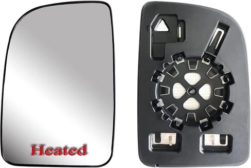 Replacement Door Side Driver Left Upper Main Mirror Glass Heated with Back Plate fit Mercedes Freightliner Sprinter from 2019-Onward in Saudi Arabia