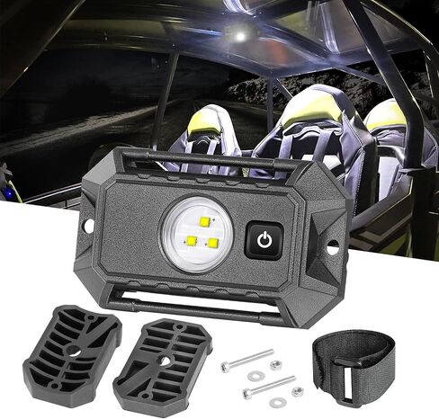 LED Dome Light, Universal Roll Bar Mount LED Light W/Switch Utility Roll Cage Dome Lights Car Interior Reading Lights LED Rock Lights for UTV RZR Can-Am 4x4 Truck SUV Golf Cart in Saudi Arabia