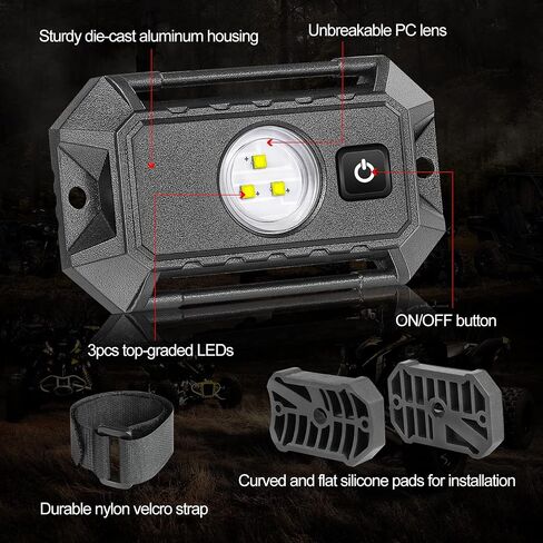 LED Dome Light, Universal Roll Bar Mount LED Light W/Switch Utility Roll Cage Dome Lights Car Interior Reading Lights LED Rock Lights for UTV RZR Can-Am 4x4 Truck SUV Golf Cart in Saudi Arabia