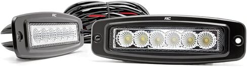 Rough Country 6" Flush Mount LED Light Bars | 2880 Lumens | Pair - 70916 in Saudi Arabia