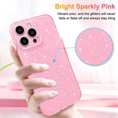 Hython Case for iPhone 11 Pro Case Glitter Cute Sparkly Shiny Bling Sparkle Phone Cases 5.8", Thin Slim Fit Soft TPU Bumper Shockproof Rubber Protective Cover for Women Girls Girly, Black in Saudi Arabia