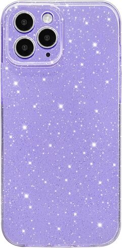 Hython Case for iPhone 11 Pro Case Glitter Cute Sparkly Shiny Bling Sparkle Phone Cases 5.8", Thin Slim Fit Soft TPU Bumper Shockproof Rubber Protective Cover for Women Girls Girly, Black in Saudi Arabia