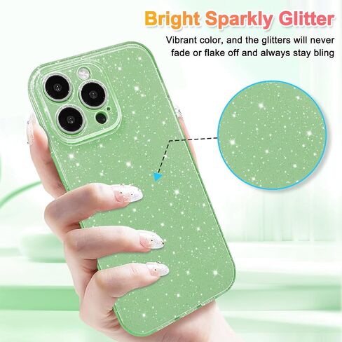 Hython Case for iPhone 11 Pro Case Glitter Cute Sparkly Shiny Bling Sparkle Phone Cases 5.8", Thin Slim Fit Soft TPU Bumper Shockproof Rubber Protective Cover for Women Girls Girly, Black in Saudi Arabia