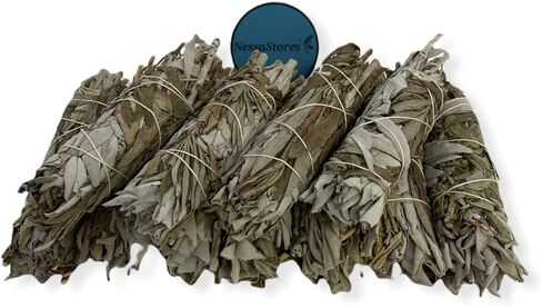 White Sage + Black Sage Smudge Incense 4"-5" Bundle #JC-214 (1 pc) in Saudi Arabia
