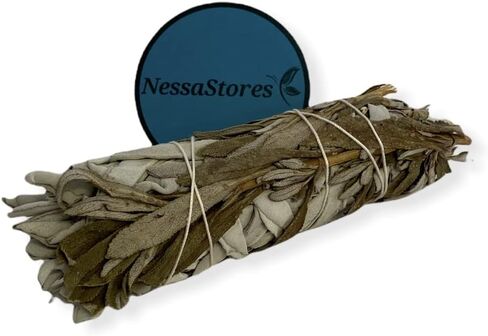 White Sage + Black Sage Smudge Incense 4"-5" Bundle #JC-214 (1 pc) in Saudi Arabia