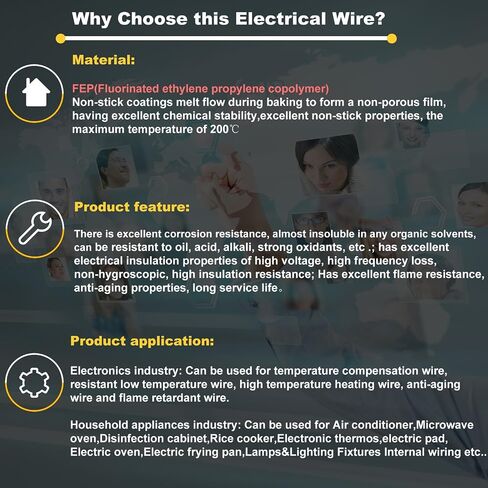 10 Gauge Electrical wire Marine Grade Primary wire Cable High Voltage 1000V Automotive high temperature wire battery cable 10 AWG Stranded of Tinned copper Hook up wire Hard wires 25FT Red Roll in Saudi Arabia